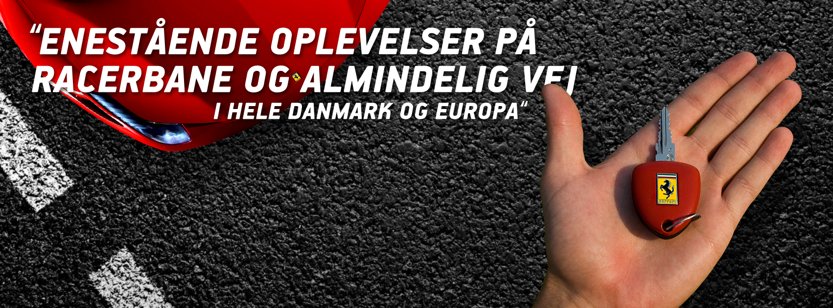 Lad dine medarbejder eller kunder køre en tur i en Ferrari eller Lamborghini. Bilerne kan lejes billigt hos BilDrømme.