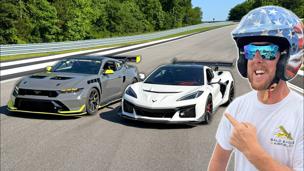 Se Cleetus McFarlands Corvette ZR1 udfordrer Vaughn Gittin Jr.s Mustang GTD